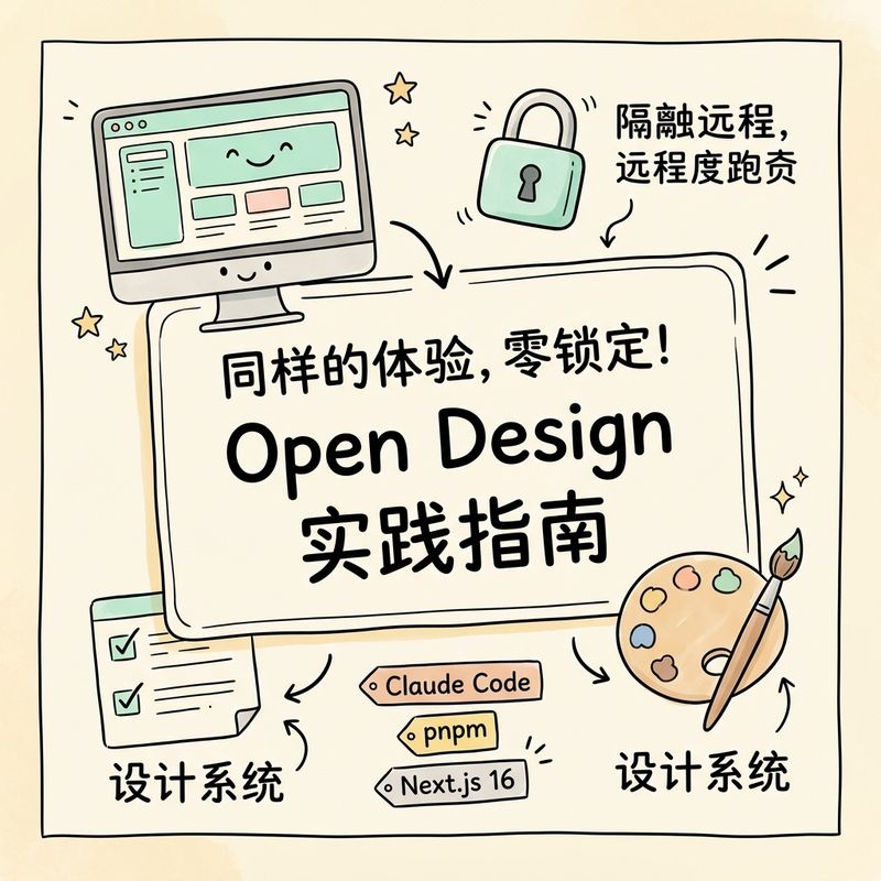 同样的体验，零锁定！本地优先开源 AI 设计引擎 Open Design 深度实践指南