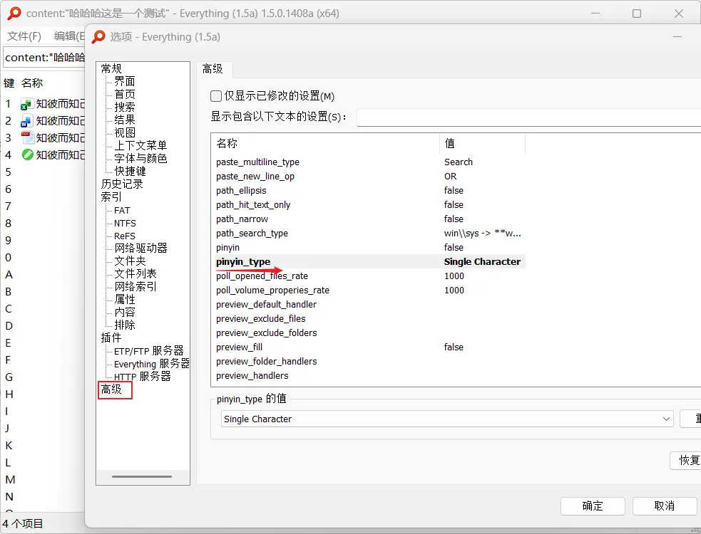 高级设置