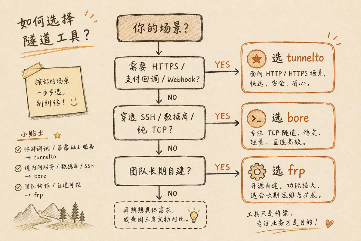 插图:五大开发场景选型流程