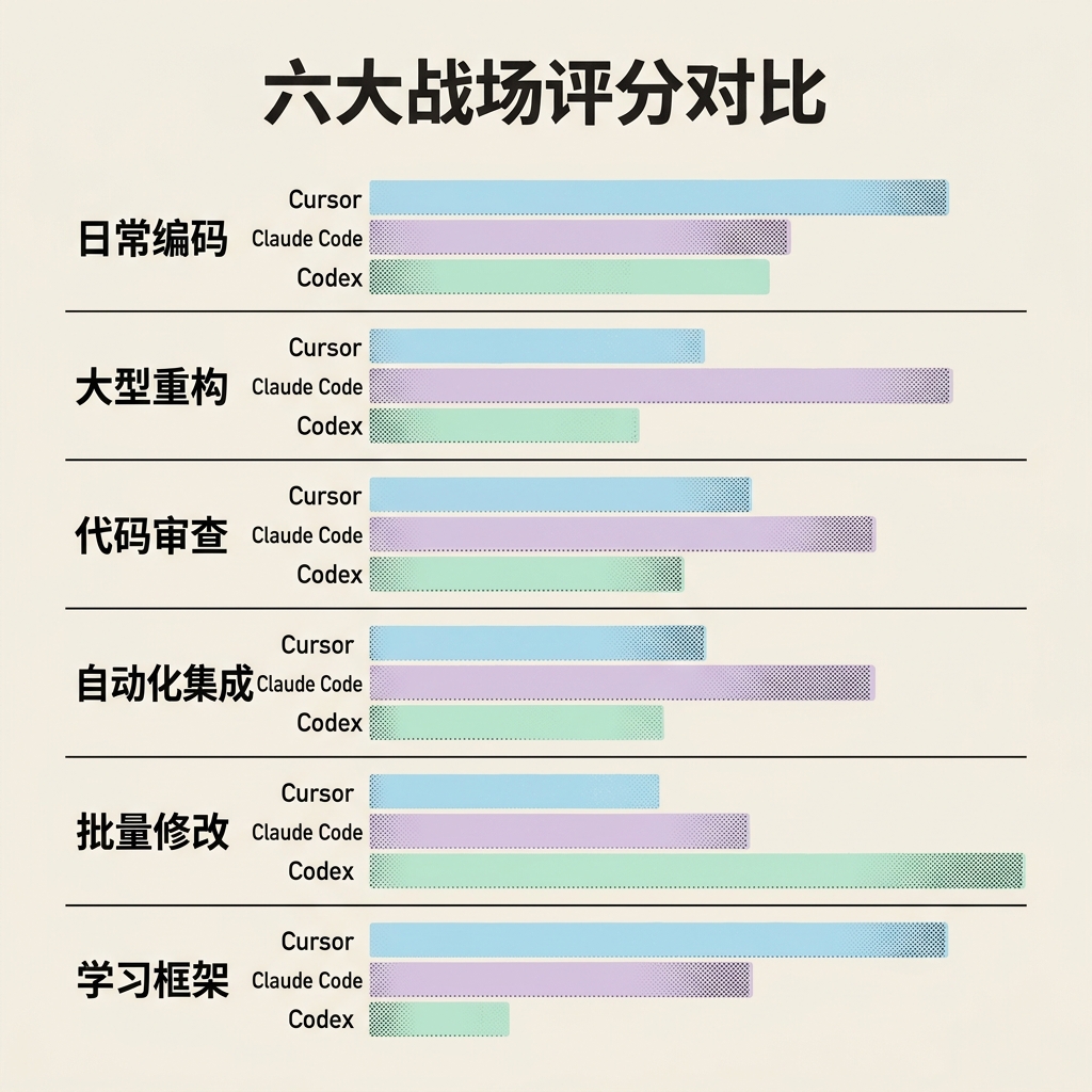 六大战场评分对比