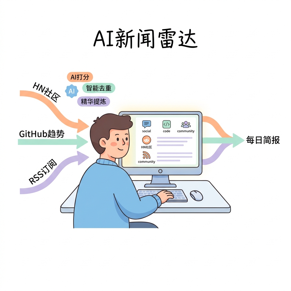 信息过载终结者！用 AI 给自己定制一套每日科技简报，全球动态一网打尽
