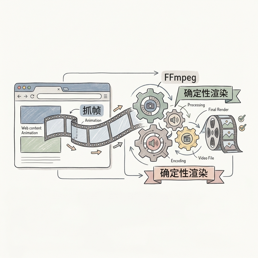 无头浏览器抓帧与确定性渲染引擎
