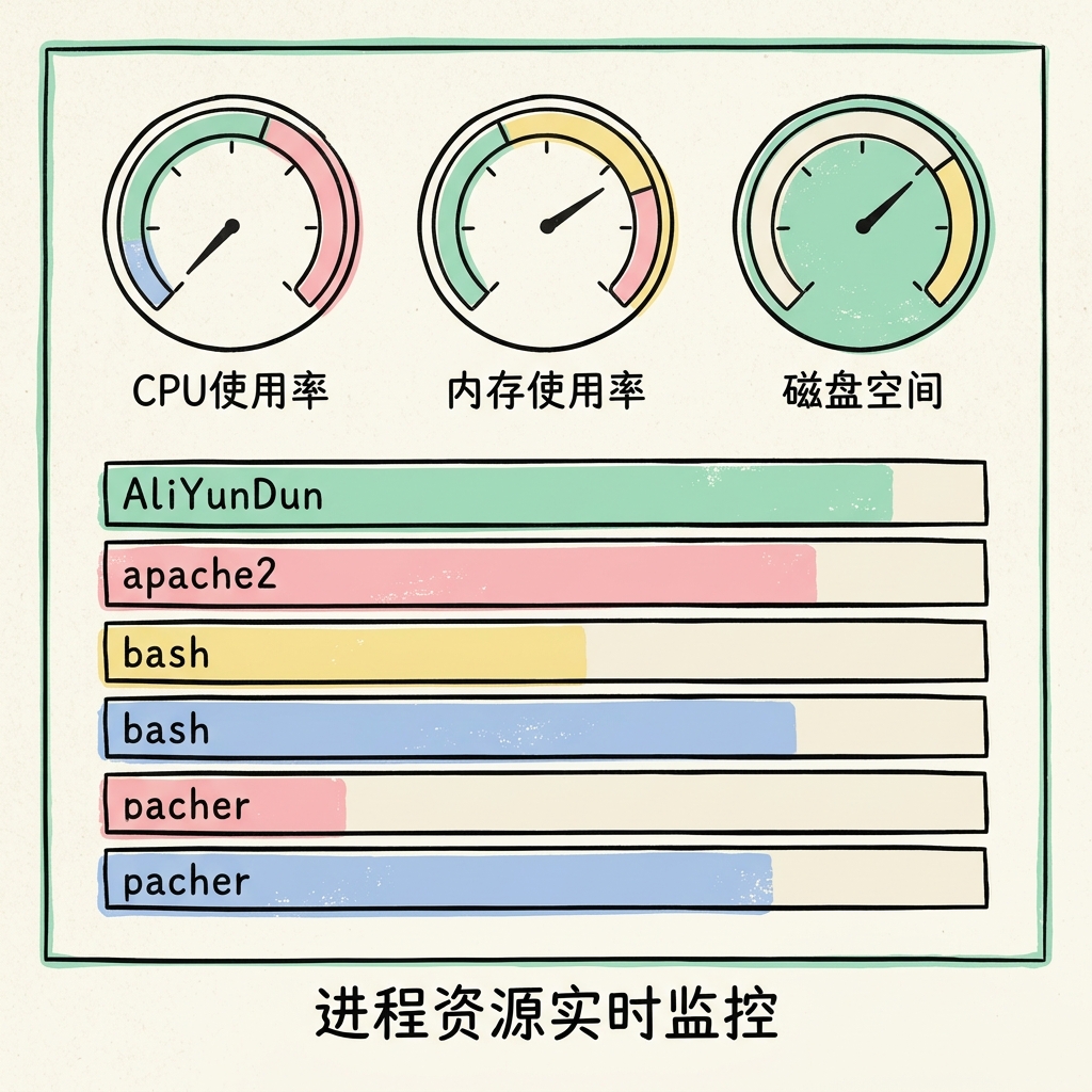 插图：GMSSH 实时任务管理器