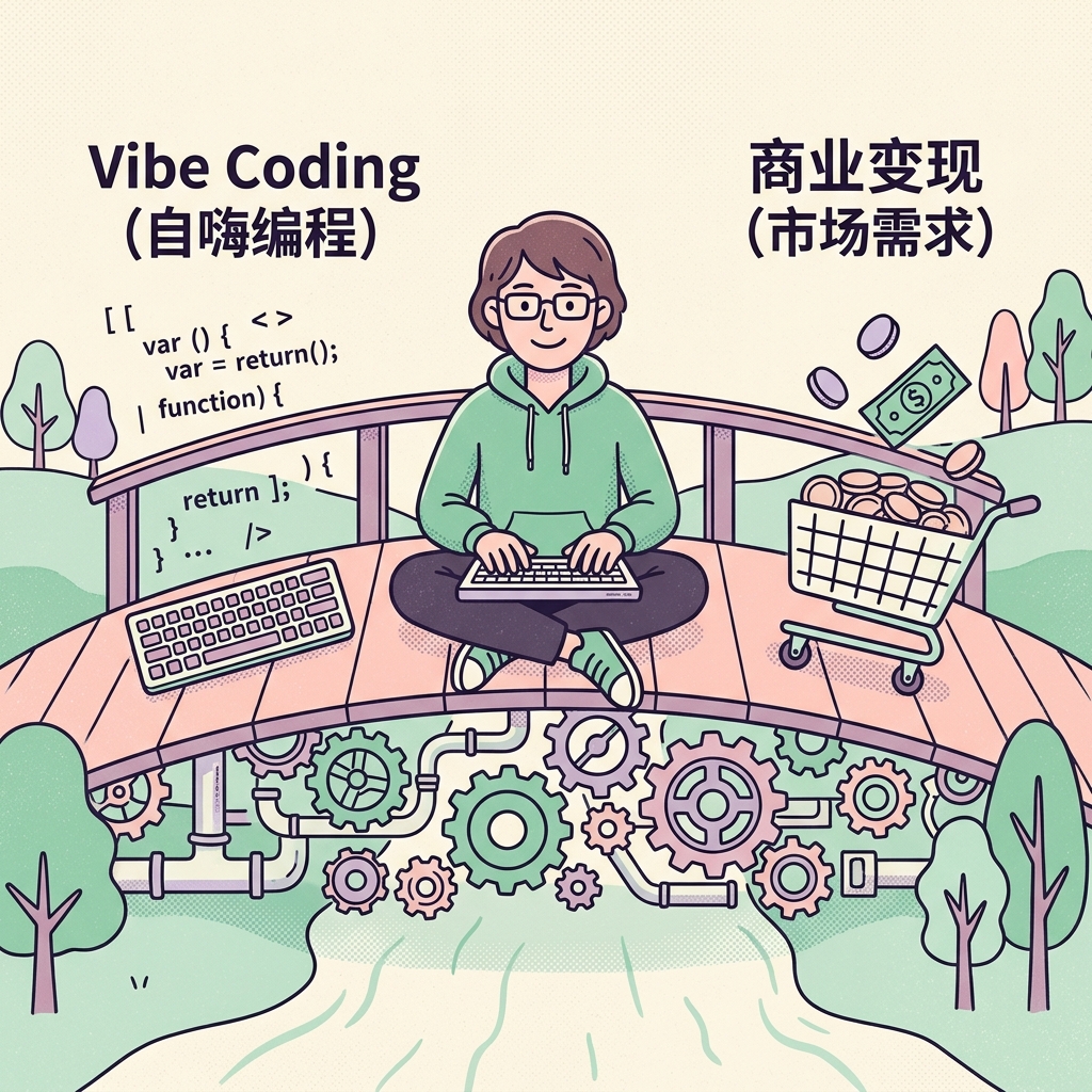 打破氛围编程偏见！用 AI 独立开发商业产品，斩获“睡后收入”的硬核实战指南