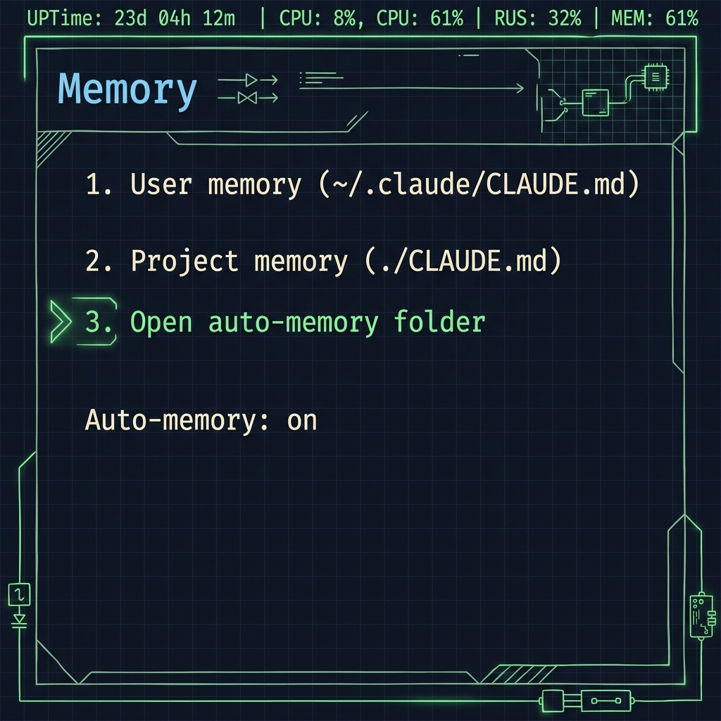 Claude Code 内置记忆管理界面