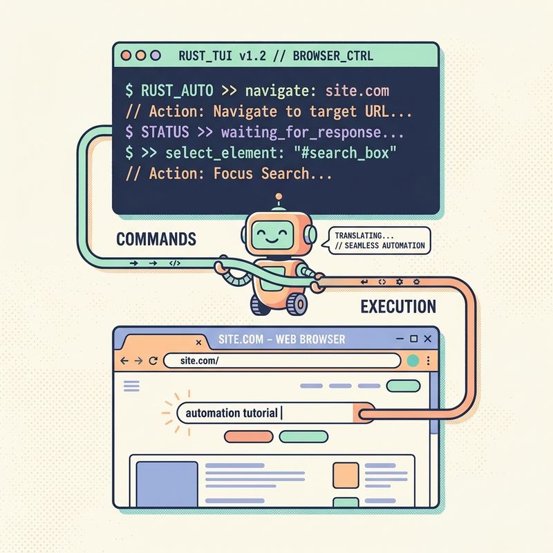 用自然语言控制浏览器！Browser Use 推出超酷 Rust 终端 TUI 工具