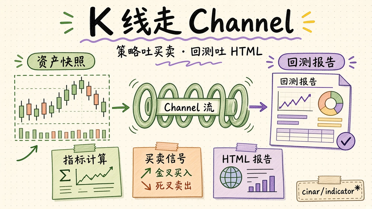 封面：Channel 上流过 K 线接到回测