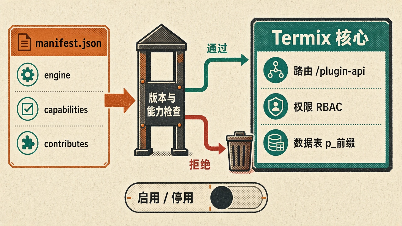 插件清单经过检查后接入核心的流程