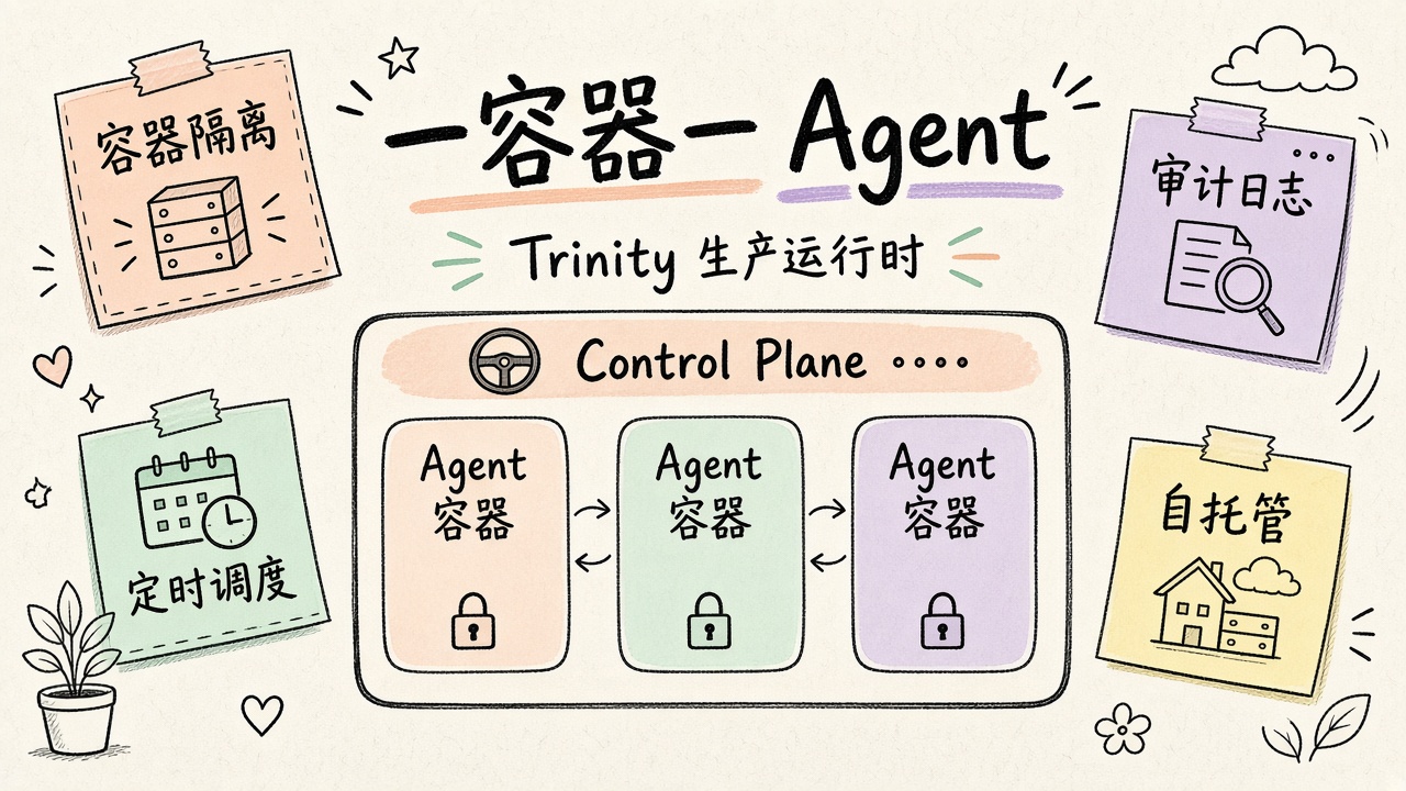 封面：Trinity 一容器一 Agent 生产运行时