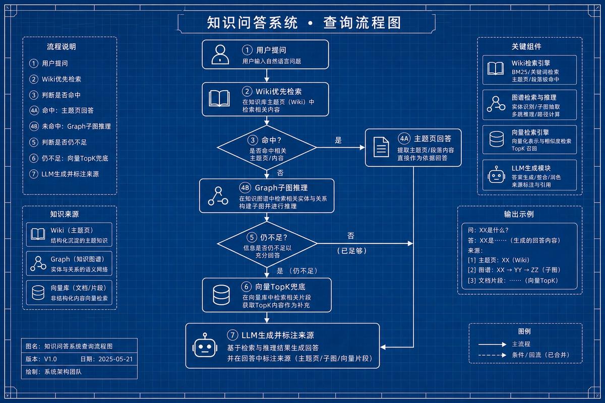 插图：三层知识库查询分流