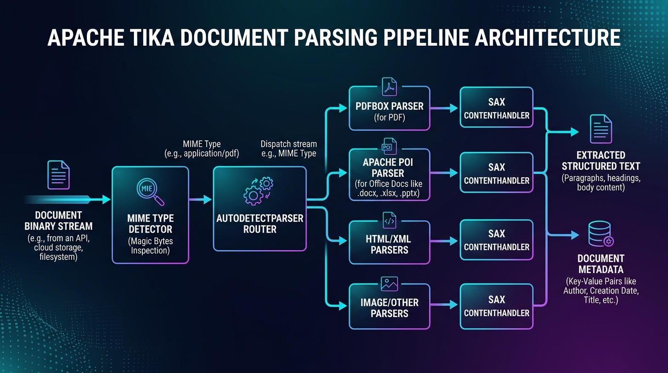 Apache Tika 文档解析流水线架构