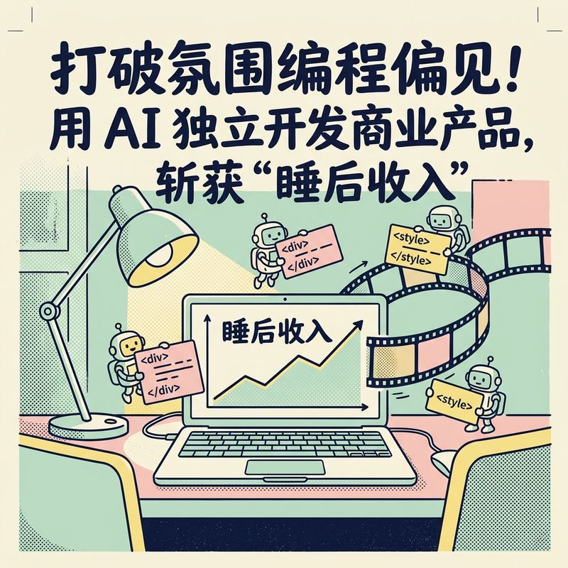 打破氛围编程偏见！用 AI 独立开发商业产品斩获被动收入实战