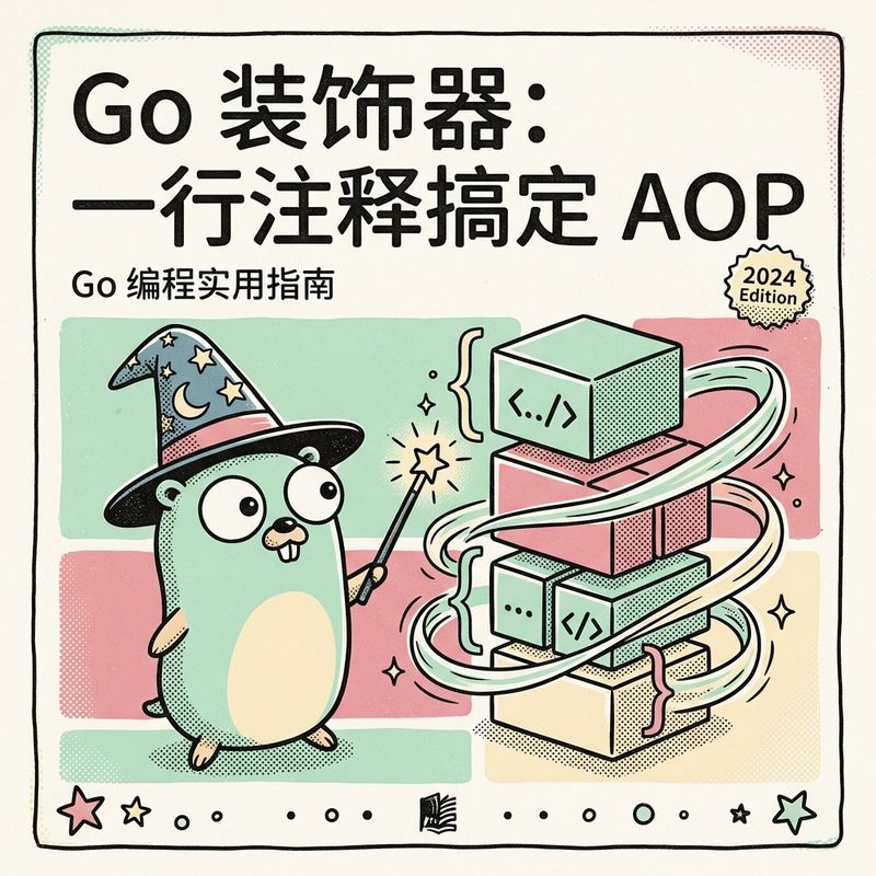 用注释优雅实现 AOP！Go 语言 go-decorator 装饰器切面编程实战