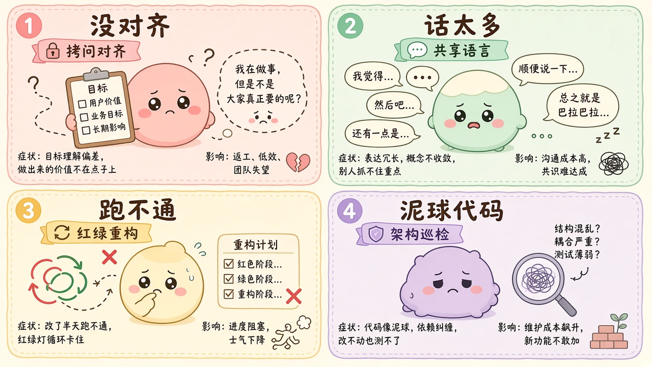 插图：四失败模式与技能映射
