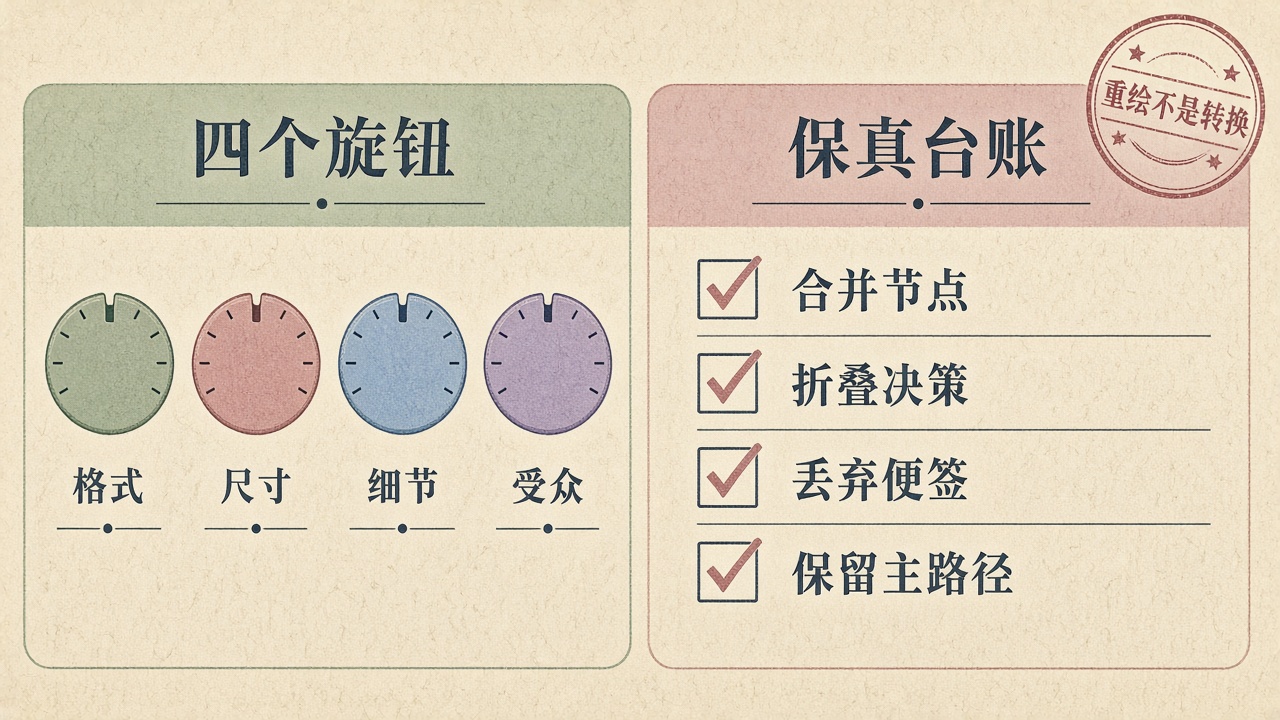 插图：导入旋钮与保真台账