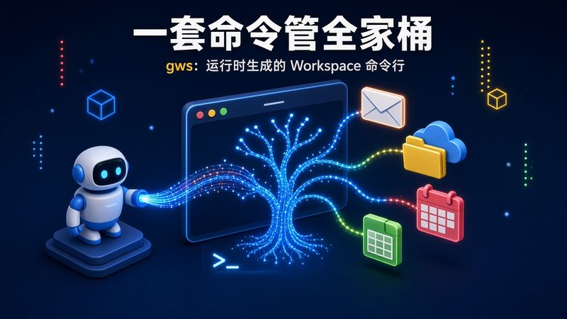 Gmail、Drive、日历共用一套命令：gws 如何在运行时把 Discovery 文档编译成 CLI