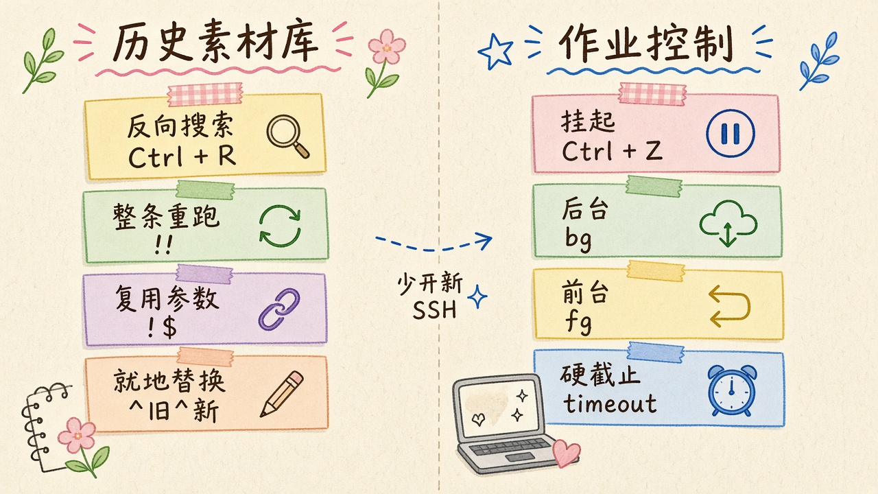 插图：历史检索与作业控制