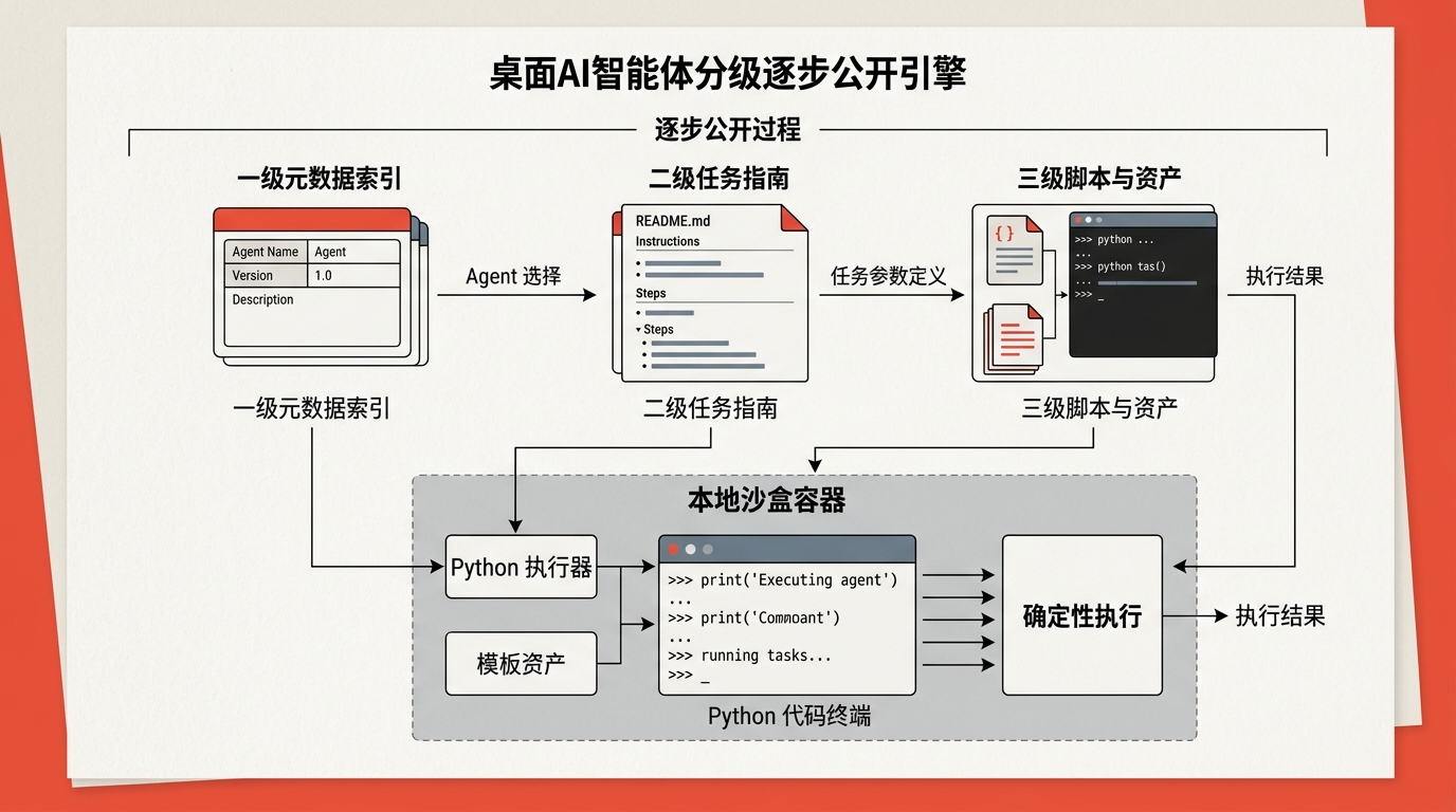 QoderWork 桌面工作台架构与三级技能流动
