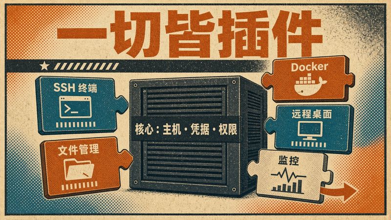 连 SSH 终端都做成了可卸载插件，Termix 重构后的自托管服务器面板值不值得换
