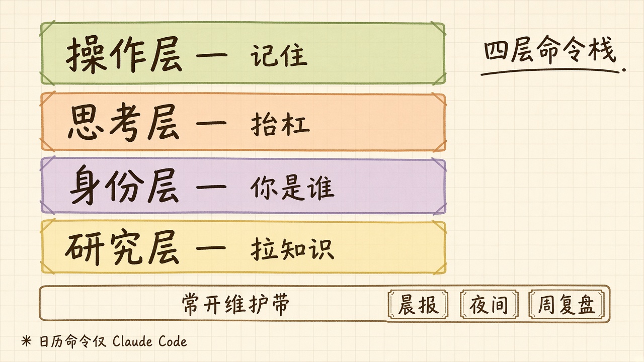 插图：四层命令栈