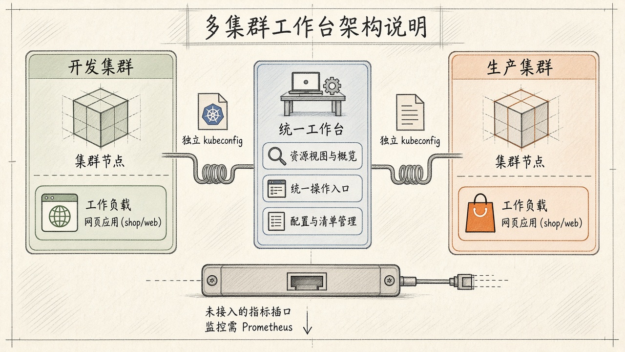 两个集群汇入同一控制台