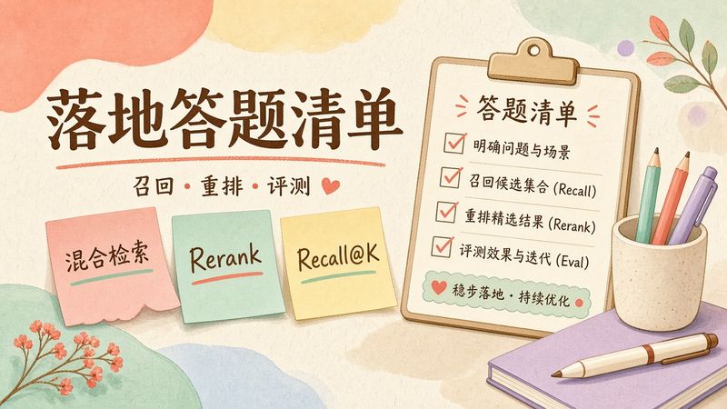 别只会说挂知识库：RAG 面试 10 题的落地答题清单