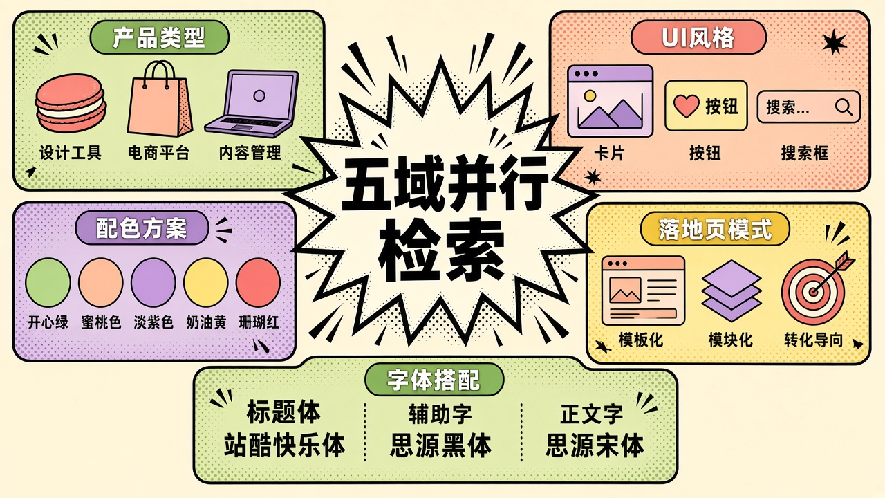 插图：五域并行检索