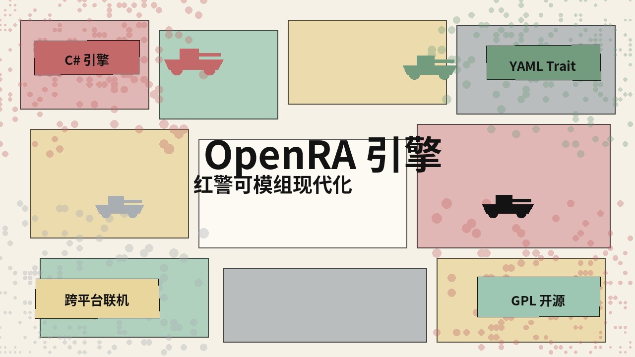 OpenRA 引擎与红警模组封面示意