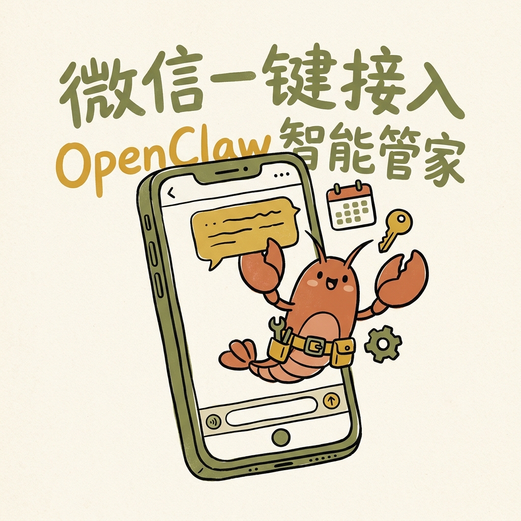 微信接入 AI 助理示意图