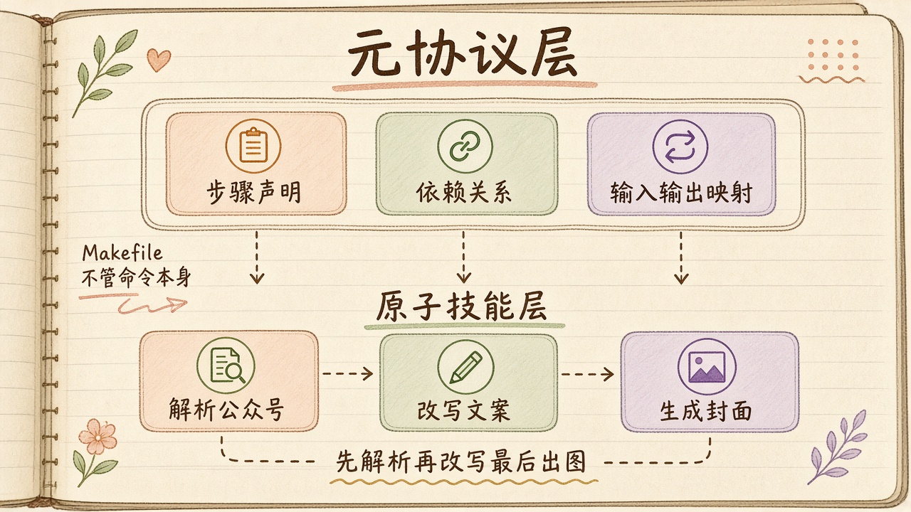 插图：原子技能与 MetaSkill 分层