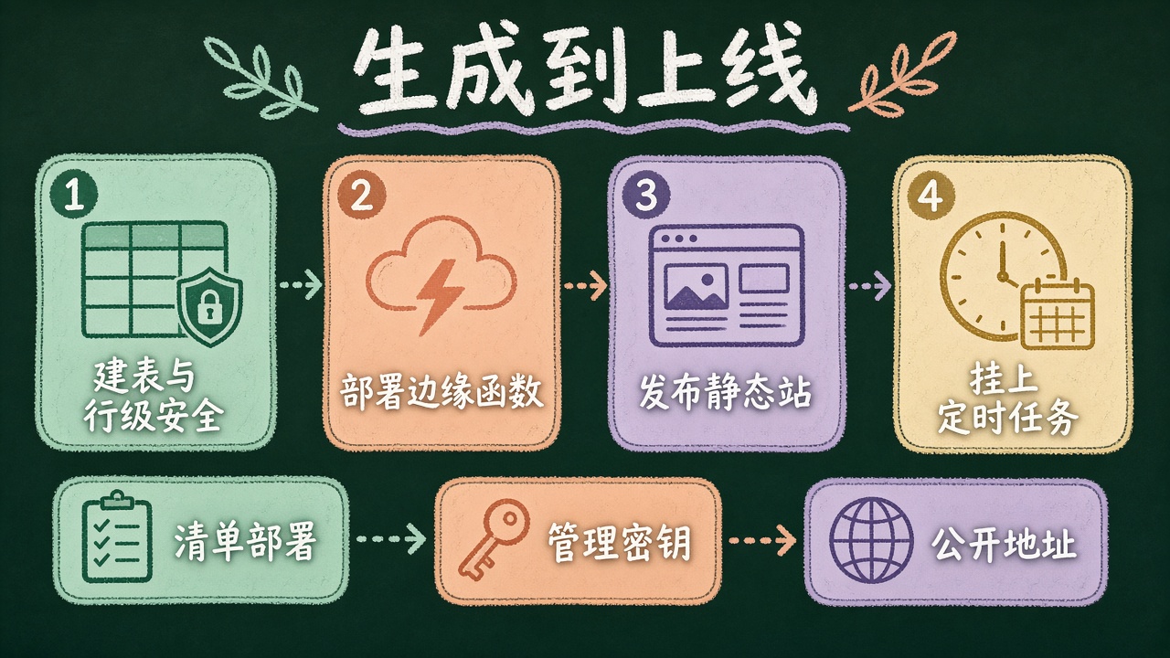 插图:从建表到发前端的上线路径