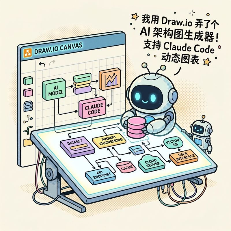 横空出世！Claude Code画图神器来了，比Visio快10倍！
